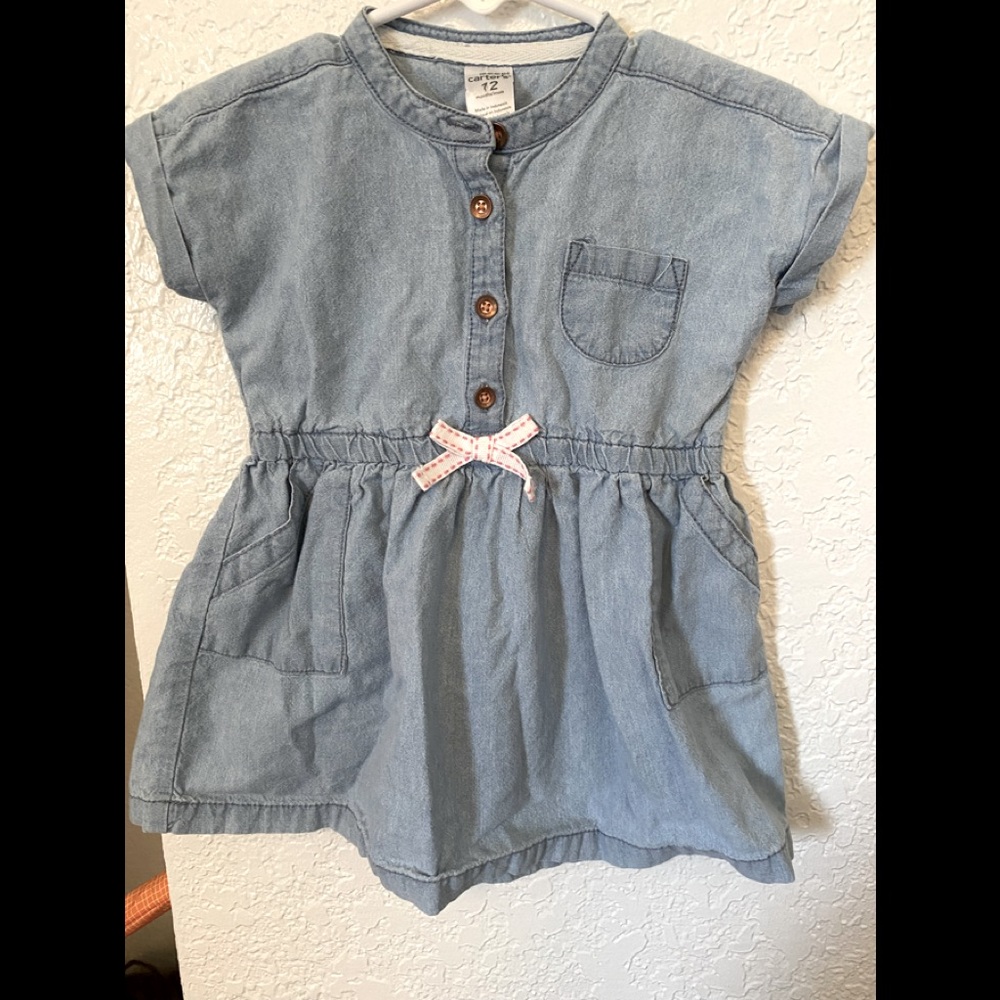 Adorable little girls jean dress